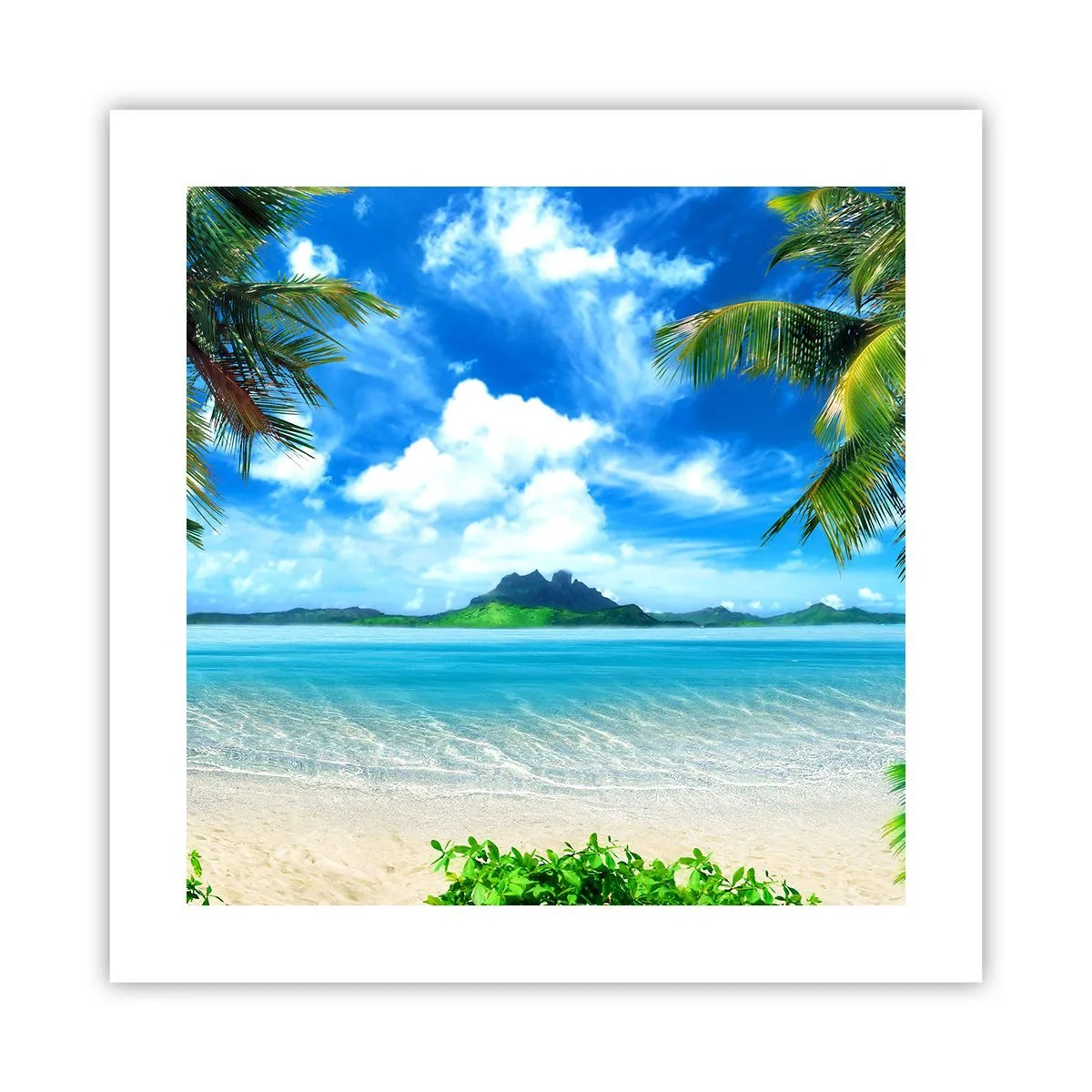 Poster - Azur de la tropice - 40x40 cm