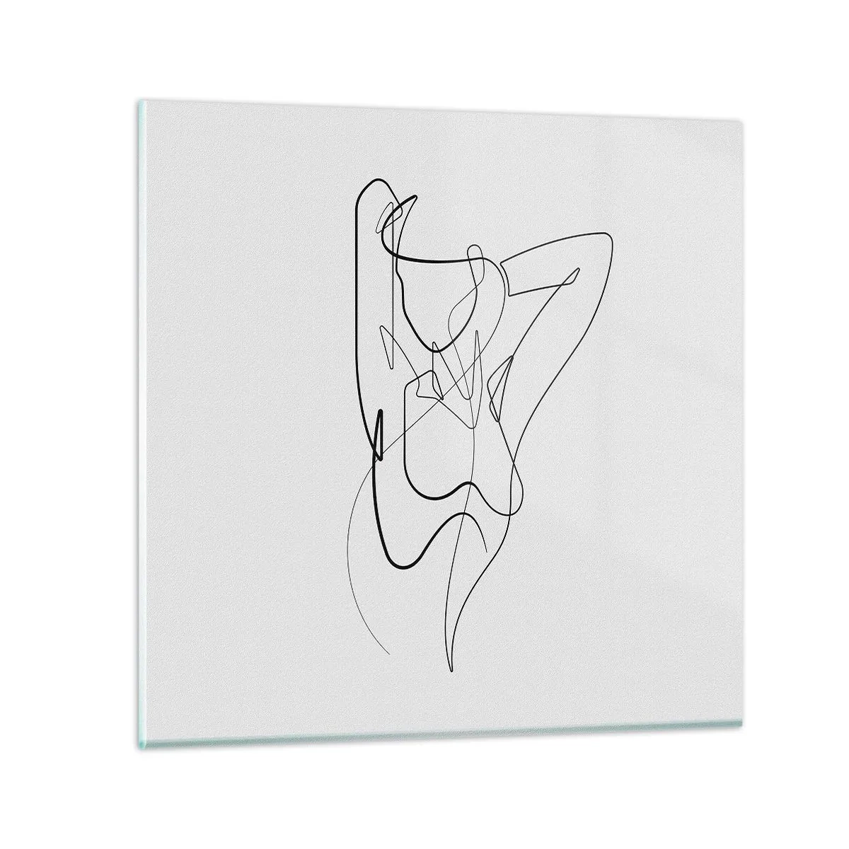 Tablou pe sticlă - Cine ești tu? - 70x70 cm