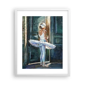 Poster în ramă albă - Înainte de spectacol - 40x50 cm