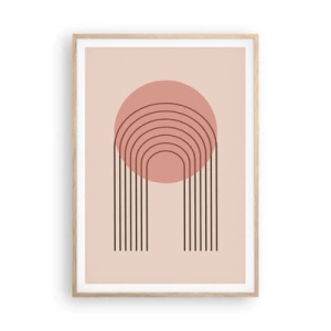 Poster în ramă de stejar deschis - Atracție irezistibilă - 70x100 cm