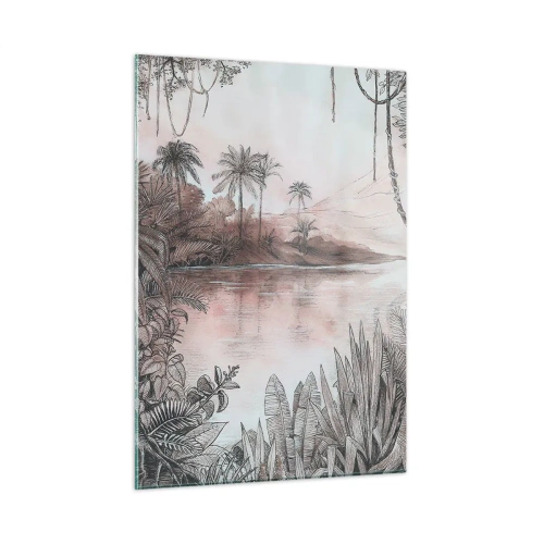 Tablou pe sticlă - Jurnalul unui explorator din secolul al XIX-lea - 50x70 cm