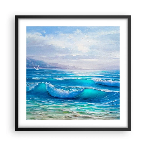 Poster în ramă neagră - Oferă alinare - 50x50 cm