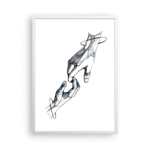 Poster în ramă albă - Gest frumos - 50x70 cm