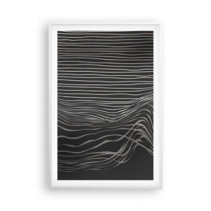 Poster în ramă albă - Ritm și accent - 61x91 cm