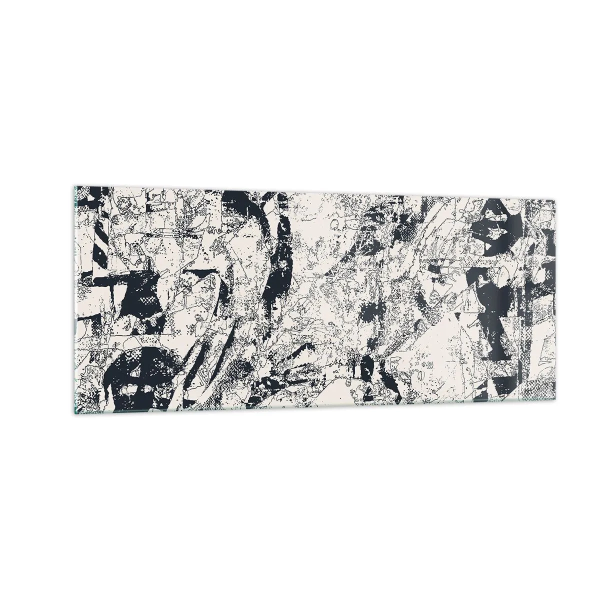 Tablou pe sticlă - Întrepătrunderea contrariilor - 100x40 cm