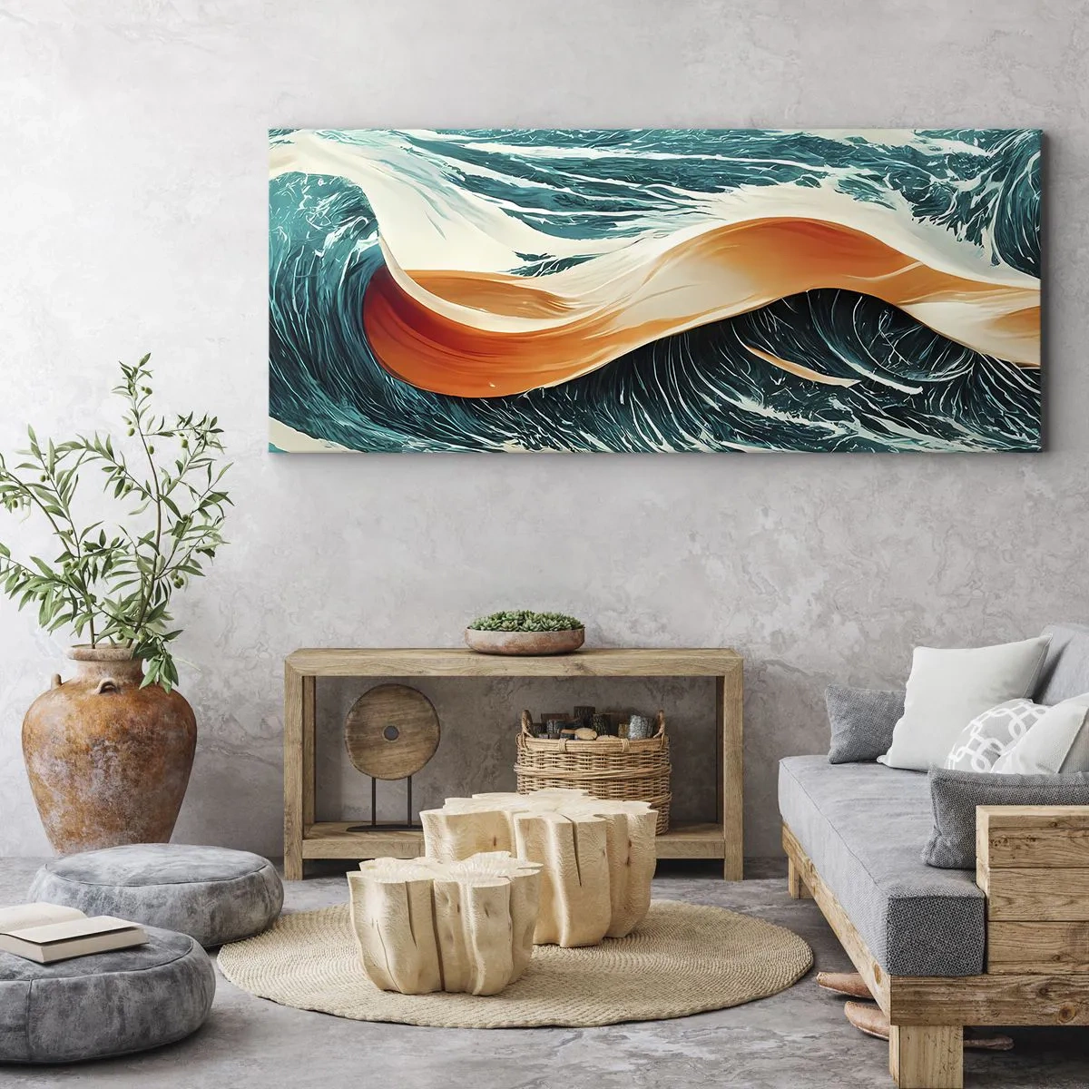 Tablou pe pânză - Visul unui surfer - 100x40 cm