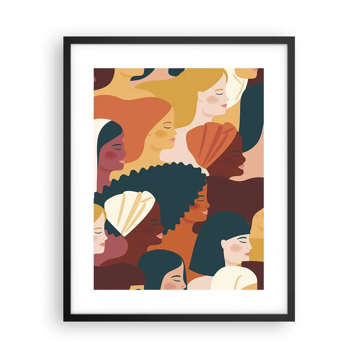 Poster în ramă neagră - Numai feminitate - 40x50 cm