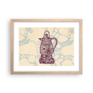Poster în ramă de stejar deschis - Frumusețea vieții de zi cu zi - 40x30 cm