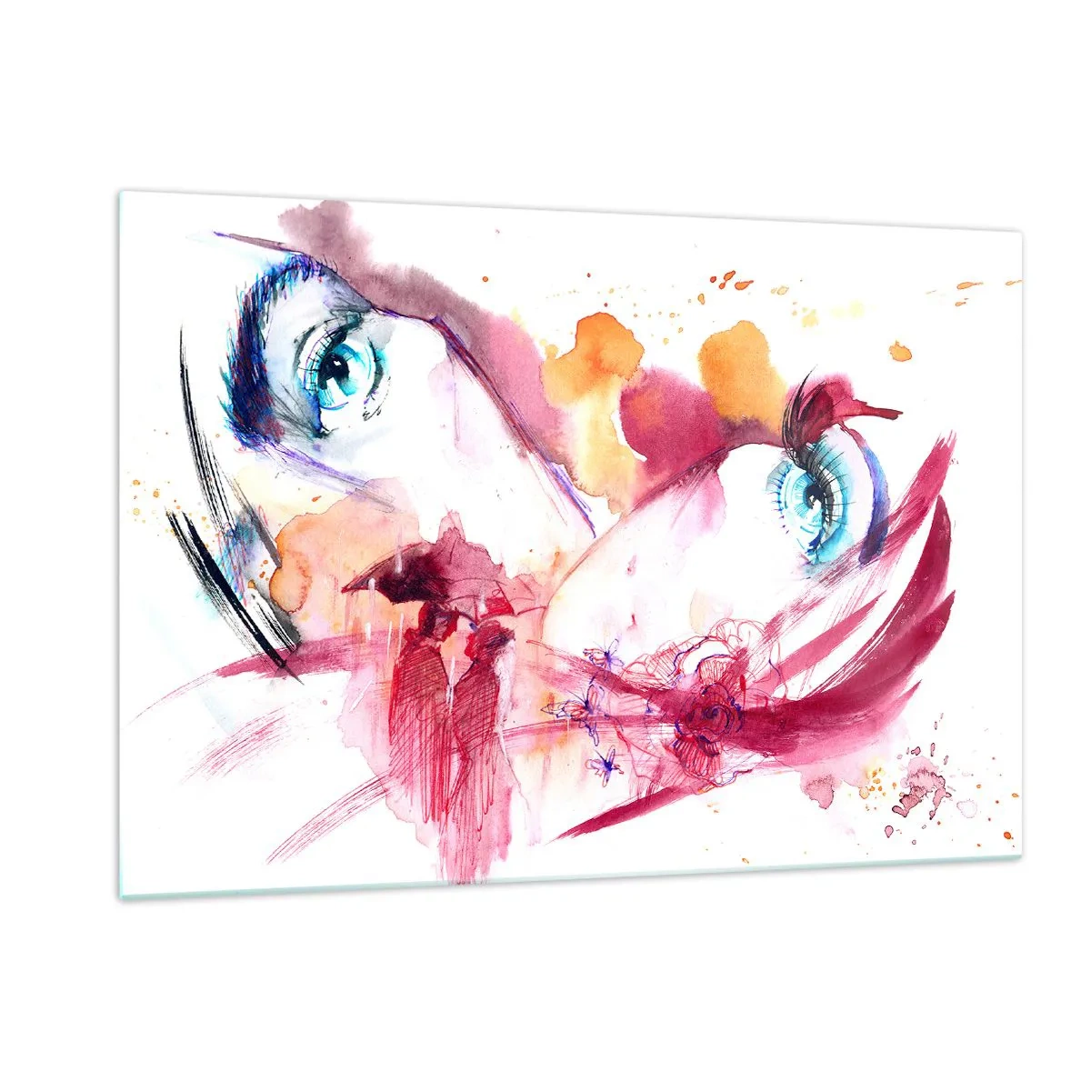 Tablou pe sticlă - În apropiere, lumea înflorește - 120x80 cm