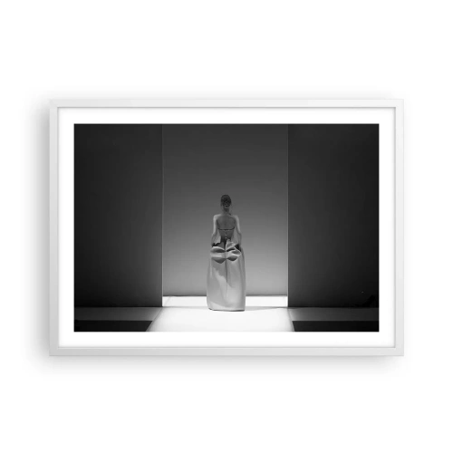 Poster în ramă albă - Simplitate sofisticată - 70x50 cm