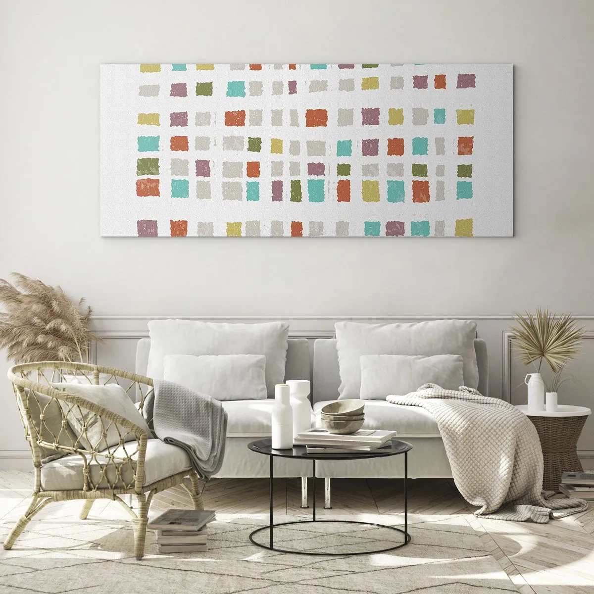 Tablou pe sticlă - Joc necunoscut - 140x50 cm