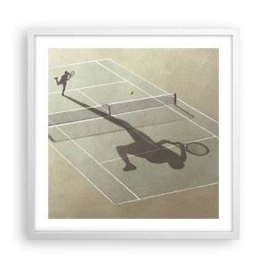 Poster în ramă albă - Învinge-te pe tine însuți - 50x50 cm