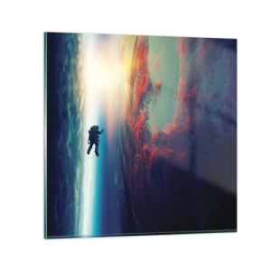 Tablou pe sticlă - Provocând universul - 50x50 cm