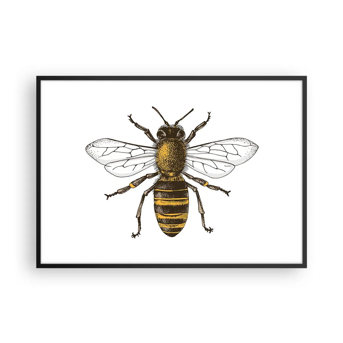 Poster în ramă neagră - Frumoasă și bună - 100x70 cm