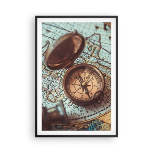 Poster în ramă neagră - Pentru aventurierul din tine - 61x91 cm