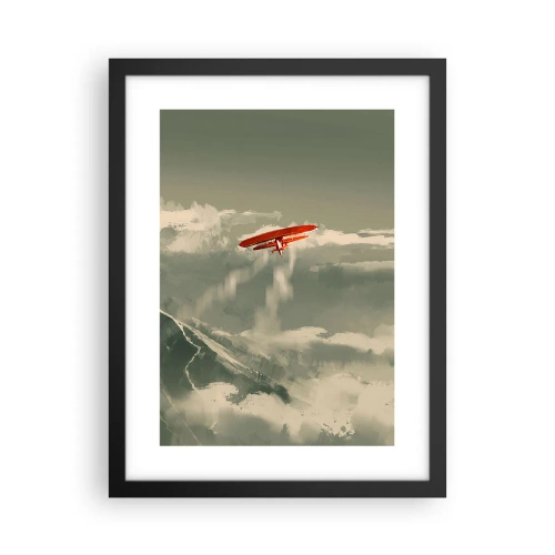 Poster în ramă neagră - Un pionier neînfricat - 30x40 cm