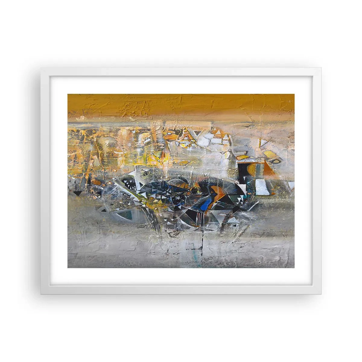 Poster în ramă albă - Totul va fi bine - 50x40 cm