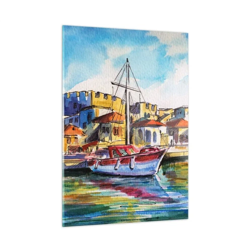 Tablou pe sticlă - Curcubeu după-amiază - 50x70 cm