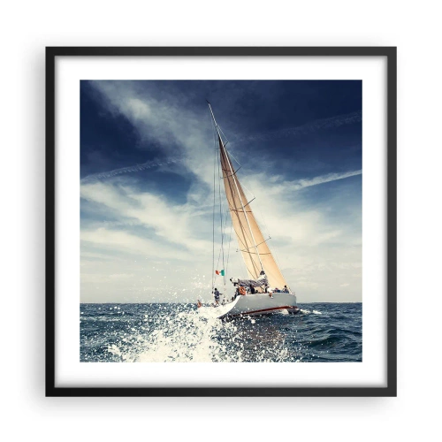 Poster în ramă neagră - Nu ne vor prinde din urmă! - 50x50 cm