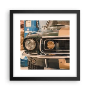 Poster în ramă neagră - Întâlnire cu o legendă - 30x30 cm