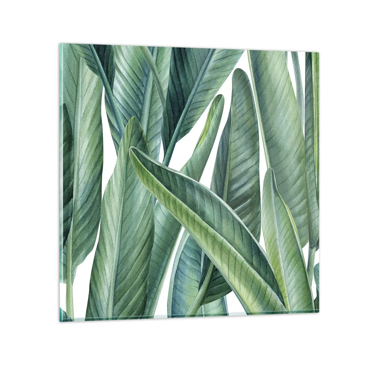 Tablou pe sticlă - Verdeața în sine - 60x60 cm