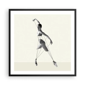 Poster în ramă neagră - Într-un teatru de lumină - 60x60 cm