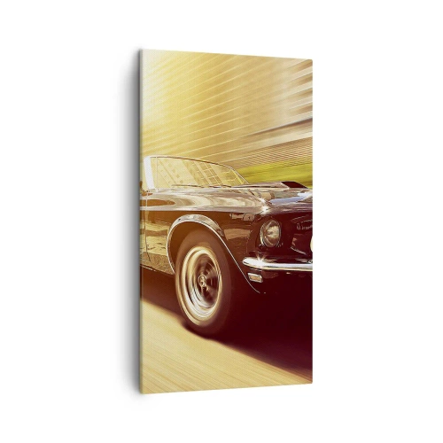 Tablou pe pânză - 1967 - întoarcerea unei legende - 45x80 cm