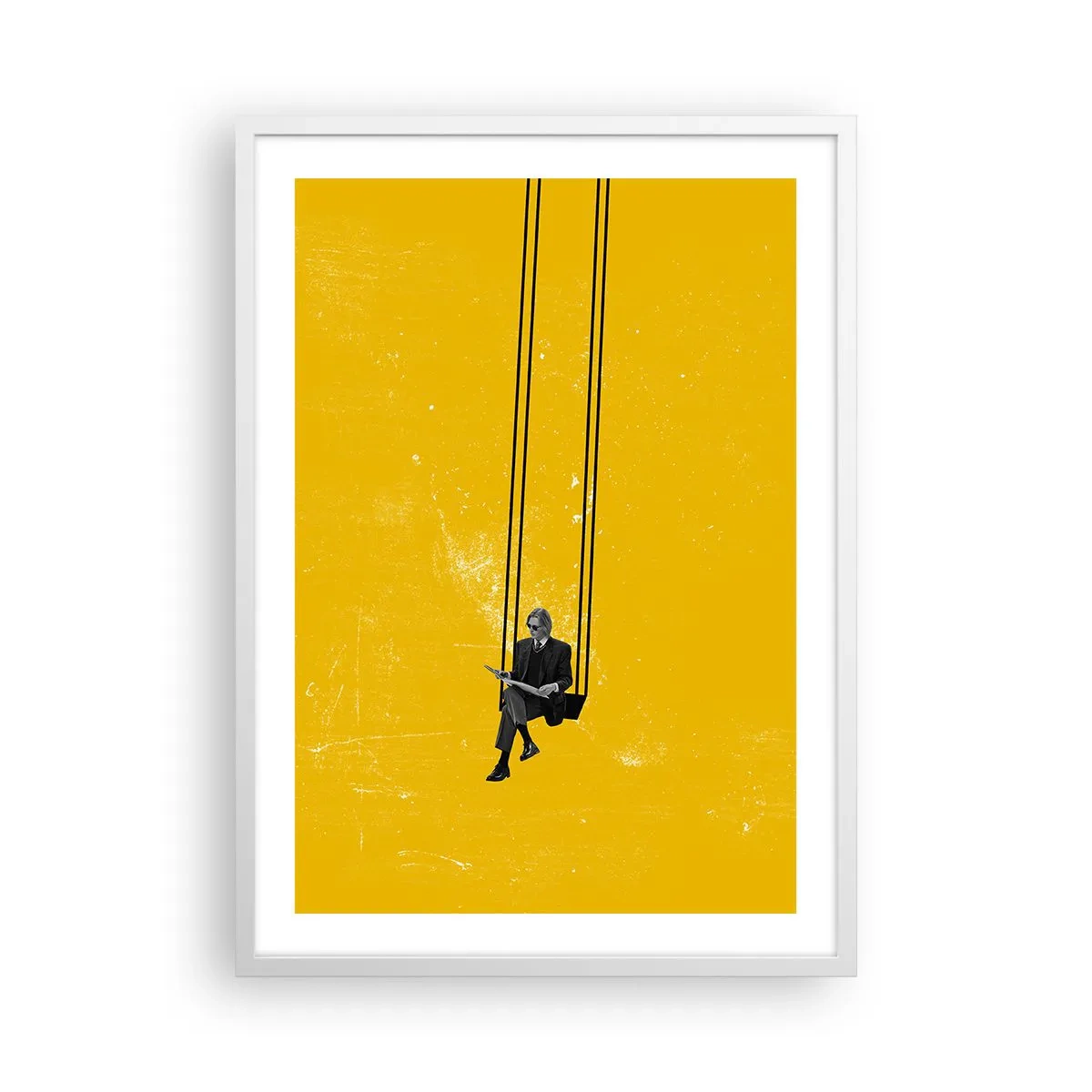 Poster în ramă albă - O zi ca oricare alta - 50x70 cm