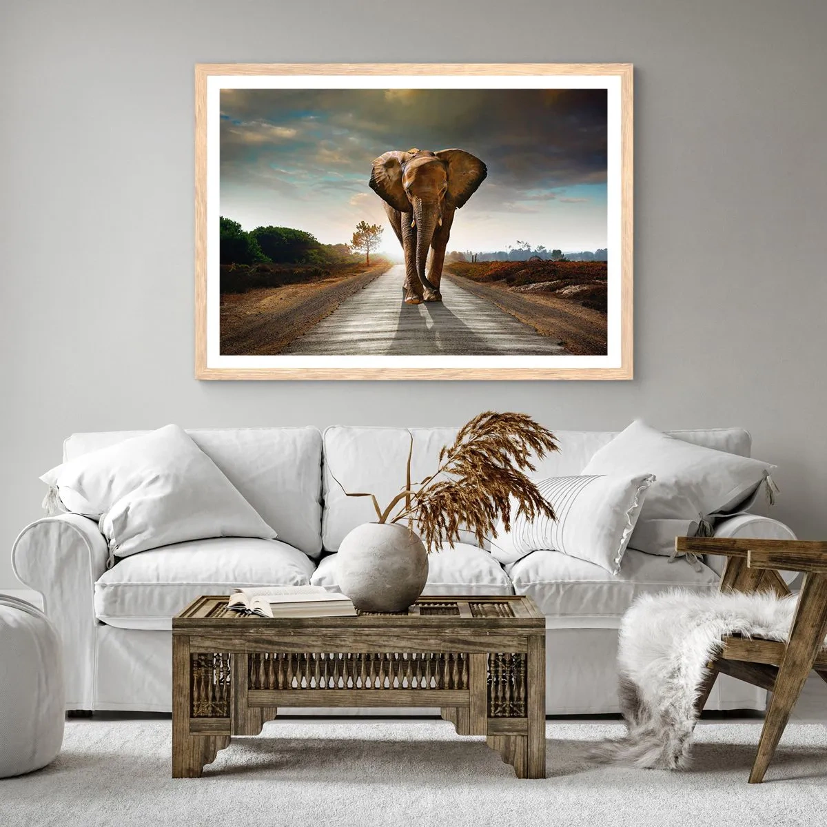 Poster în ramă de stejar deschis - Și-a pierdut cipicii... - 40x30 cm