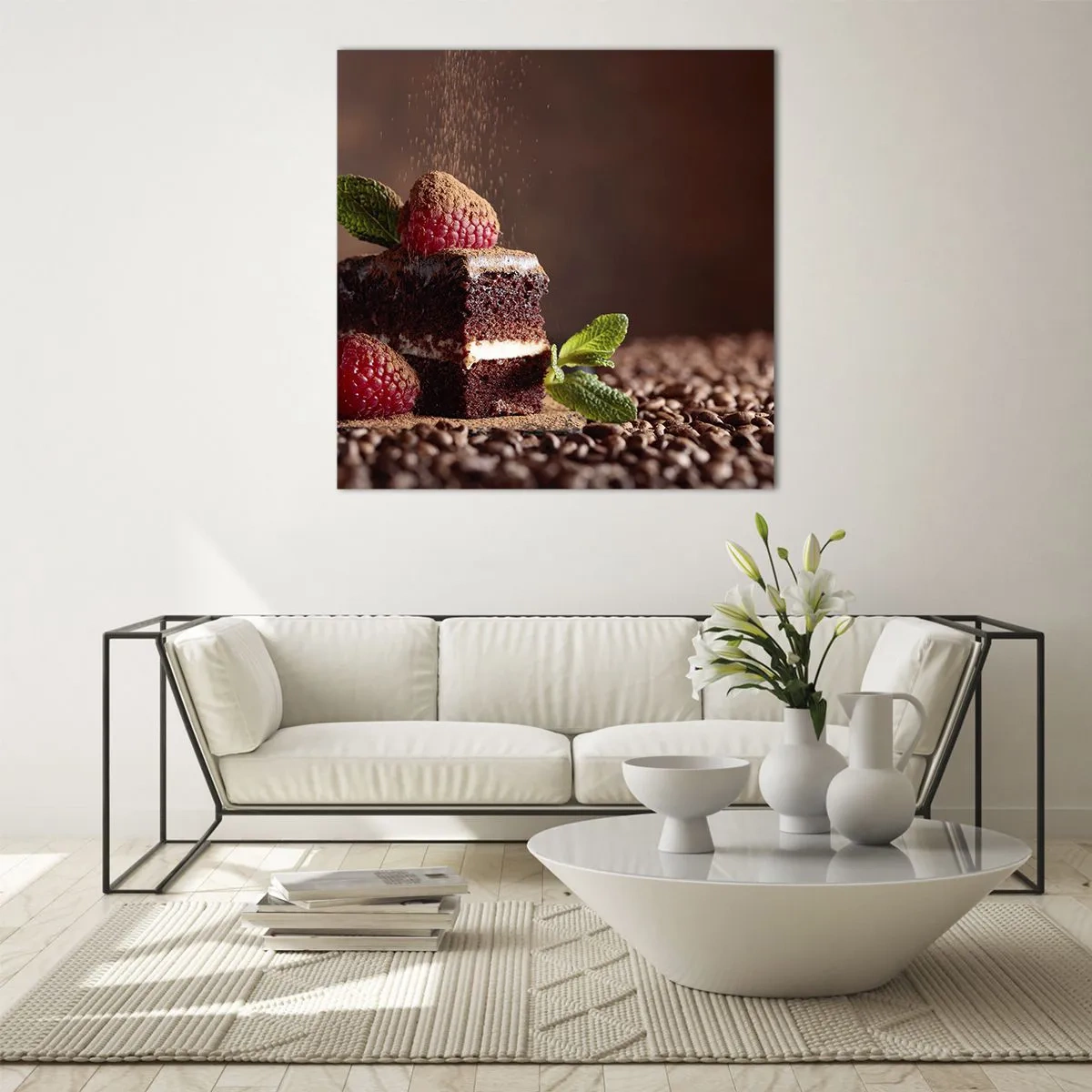 Tablou pe sticlă - Viața este dulce - 70x70 cm