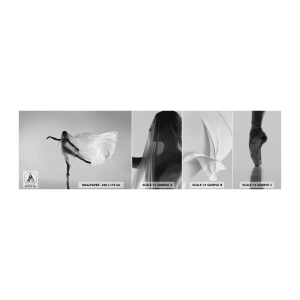 Mostră tapet autocolant Deluxe Sticker - Lejeritate și grație - Femeie, Dans, Model - 100x30 cm