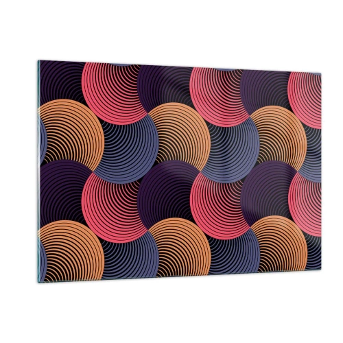 Tablou pe sticlă - Într-un ritm de cerc - 120x80 cm