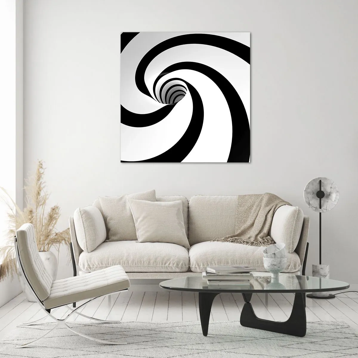 Tablou pe sticlă - Să te predai vortexului? - 70x70 cm