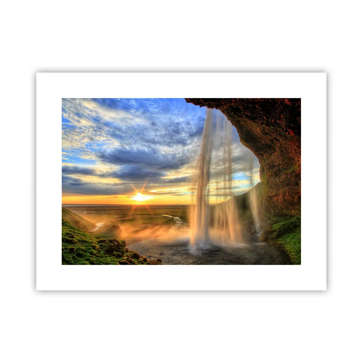 Poster - Lumea din spatele vălului de picături - 40x30 cm