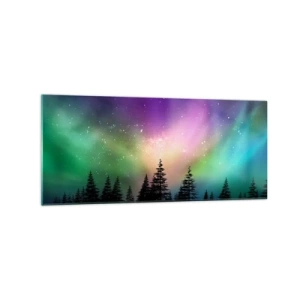 Tablou pe sticlă - Magie albă - 120x50 cm