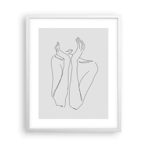 Poster în ramă albă - La ce visează fetele - 40x50 cm