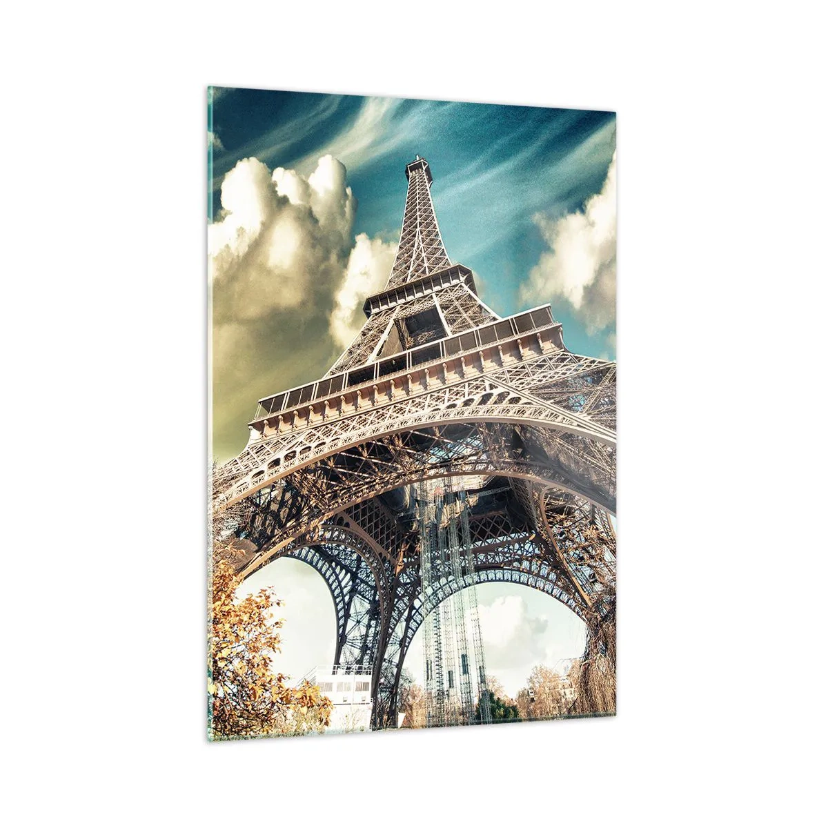 Tablou pe sticlă - Și la Paris, în toamna anului .... - 50x70 cm