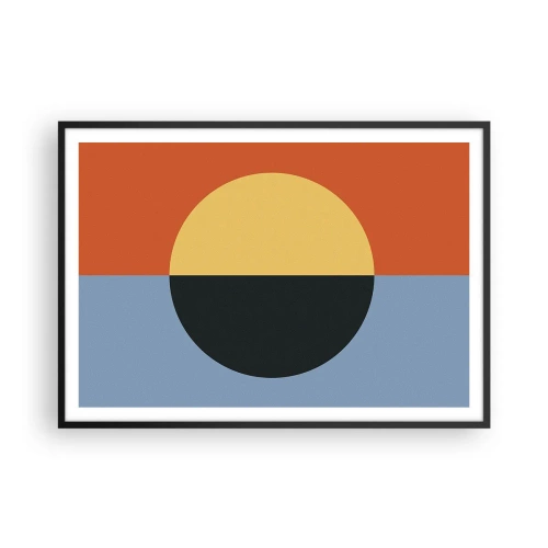 Poster în ramă neagră - O compoziție de căldură și răcoare - 100x70 cm