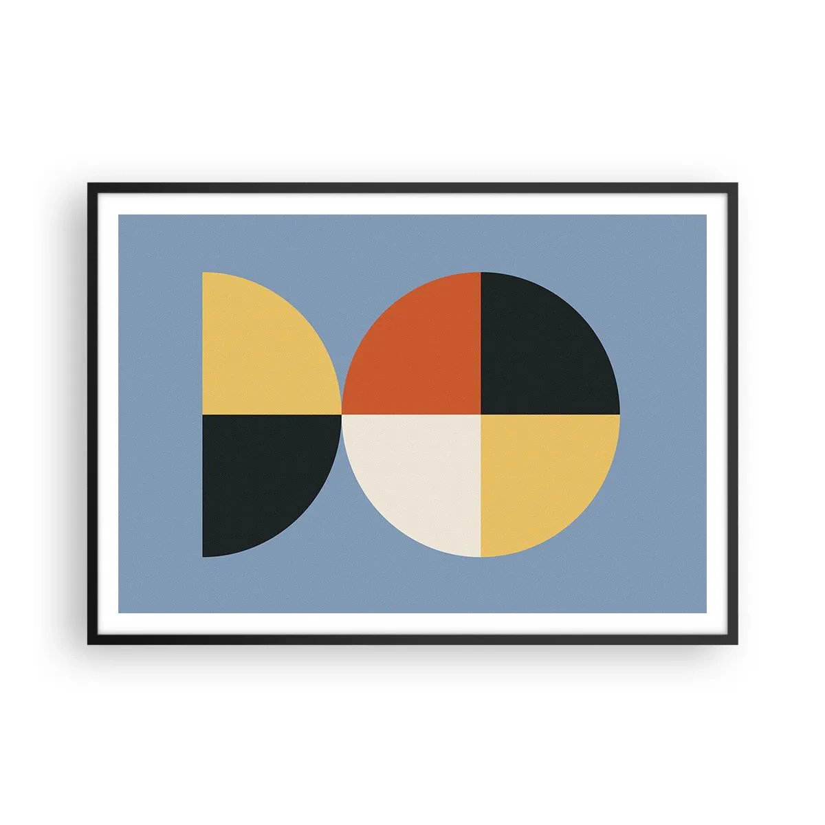 Poster în ramă neagră - Uită-te și numără - 100x70 cm