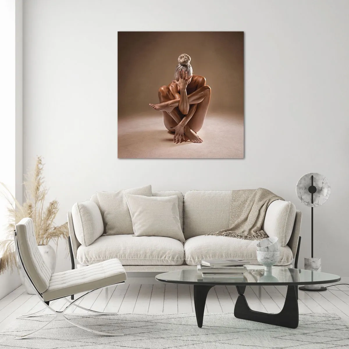 Tablou pe sticlă - Unitatea trupului și a spiritului - 30x30 cm