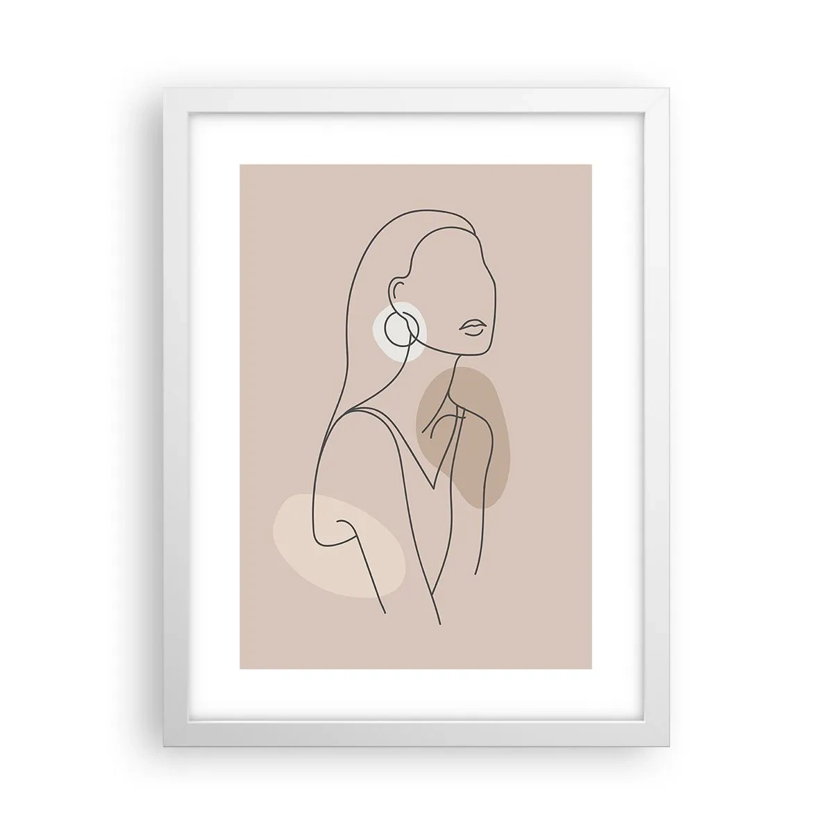 Poster în ramă albă - Icoana fecioarei - 30x40 cm