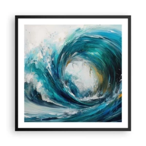 Poster în ramă neagră - Portal maritim - 60x60 cm