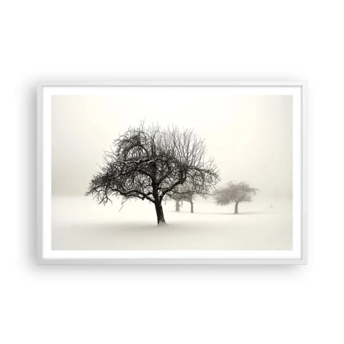 Poster în ramă albă - Hibernare - 91x61 cm