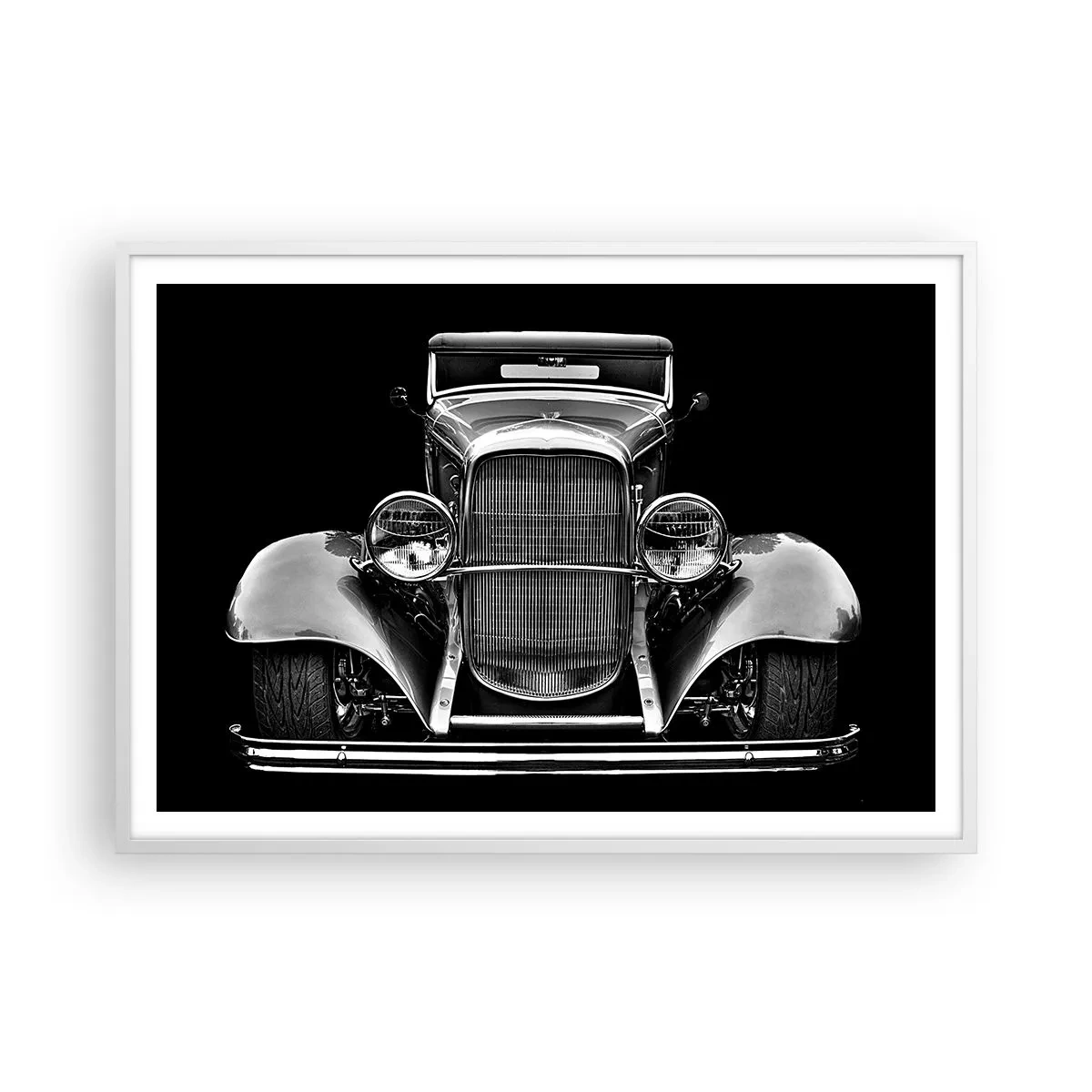 Poster în ramă albă - Un adevărat gentleman - 100x70 cm