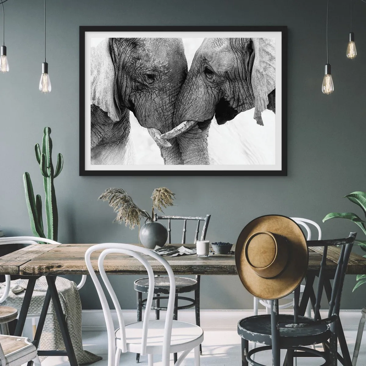 Poster în ramă neagră - Mărturisire din inimă - 70x50 cm
