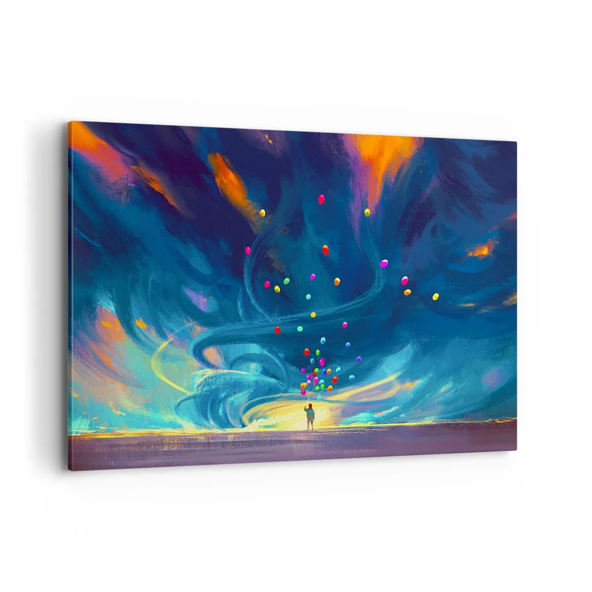 Tablou pe pânză - Pe un vânt albastru - 120x80 cm