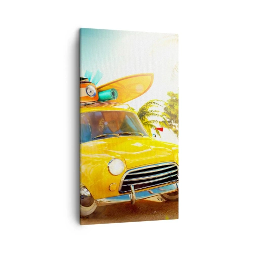 Tablou pe pânză - O călătorie pentru mai mult decât un zâmbet - 45x80 cm