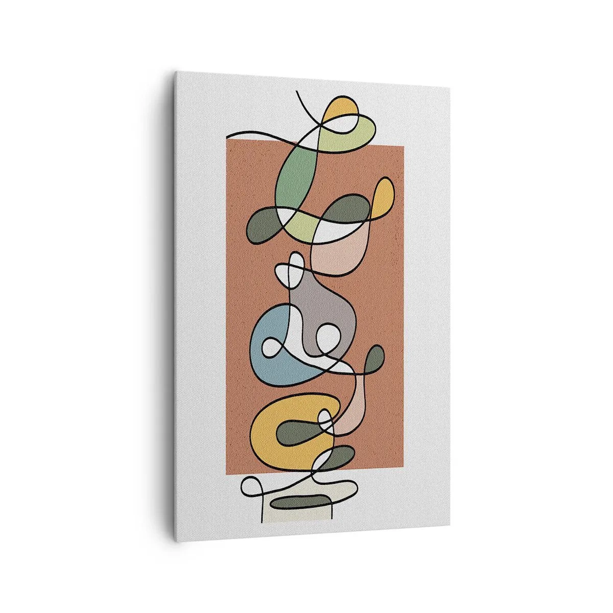 Tablou pe pânză - Abstracție: un dans colorat - 80x120 cm