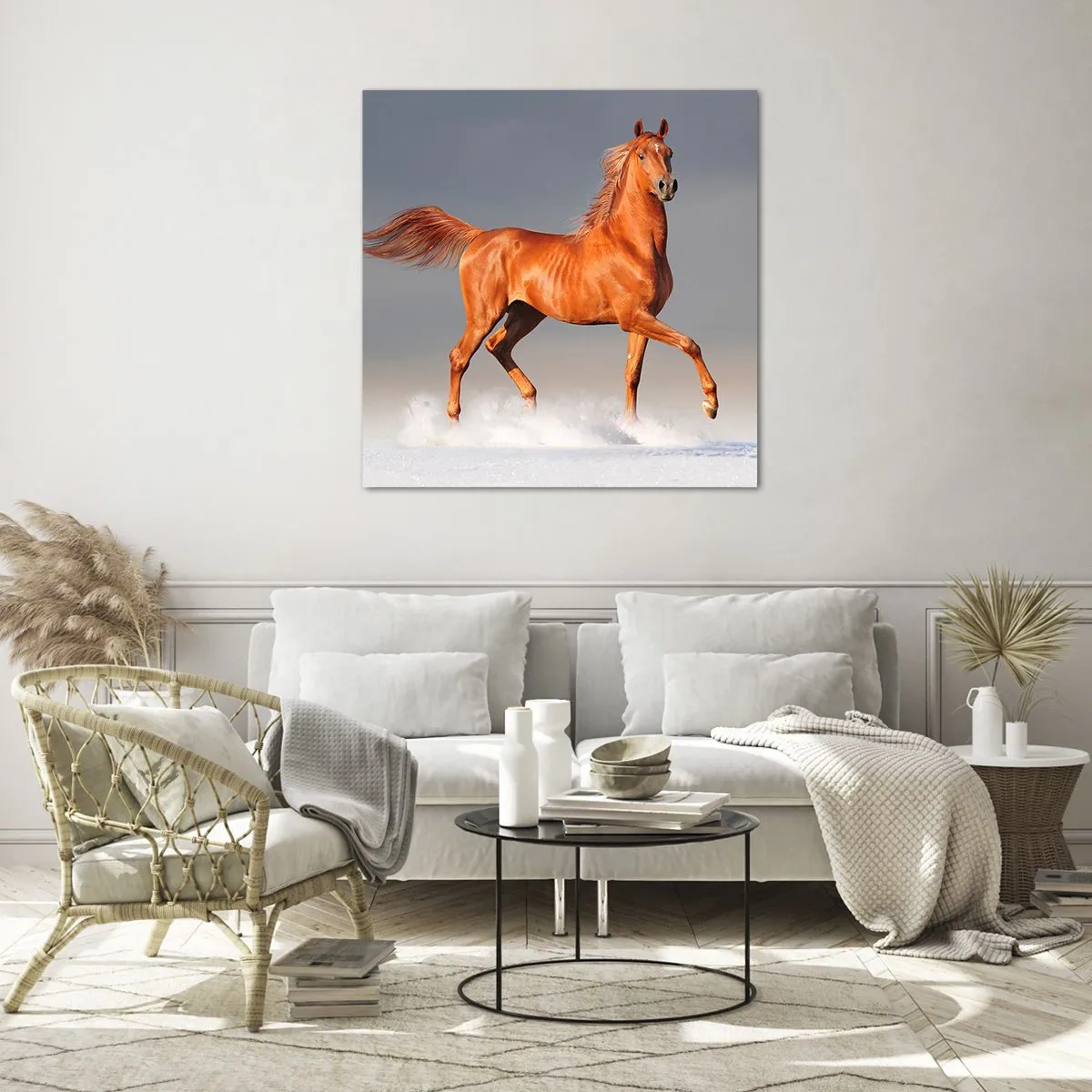 Tablou pe sticlă - Dansul grației - 60x60 cm