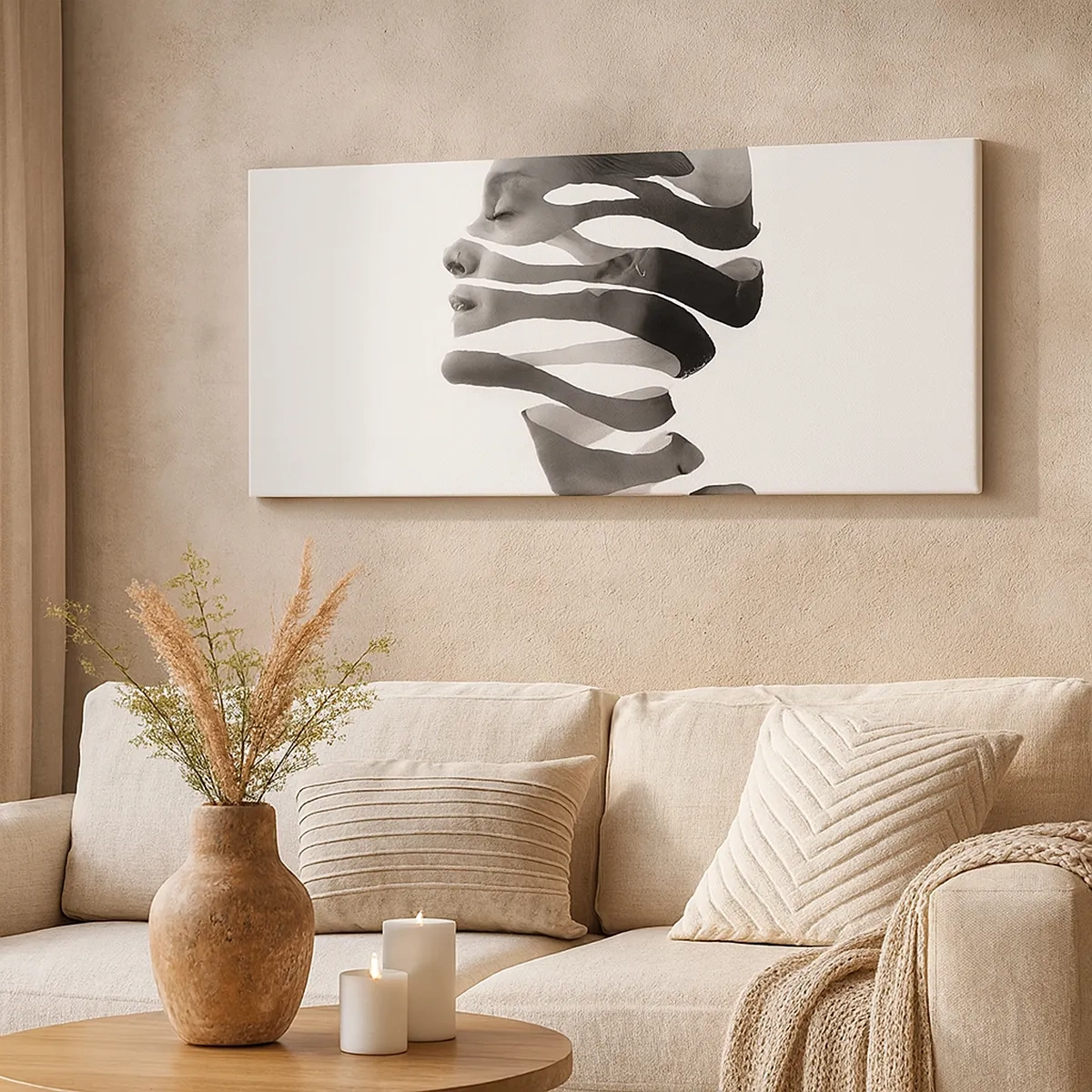 Tablou pe pânză - Un portret suprarealist - 30x30 cm